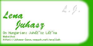 lena juhasz business card